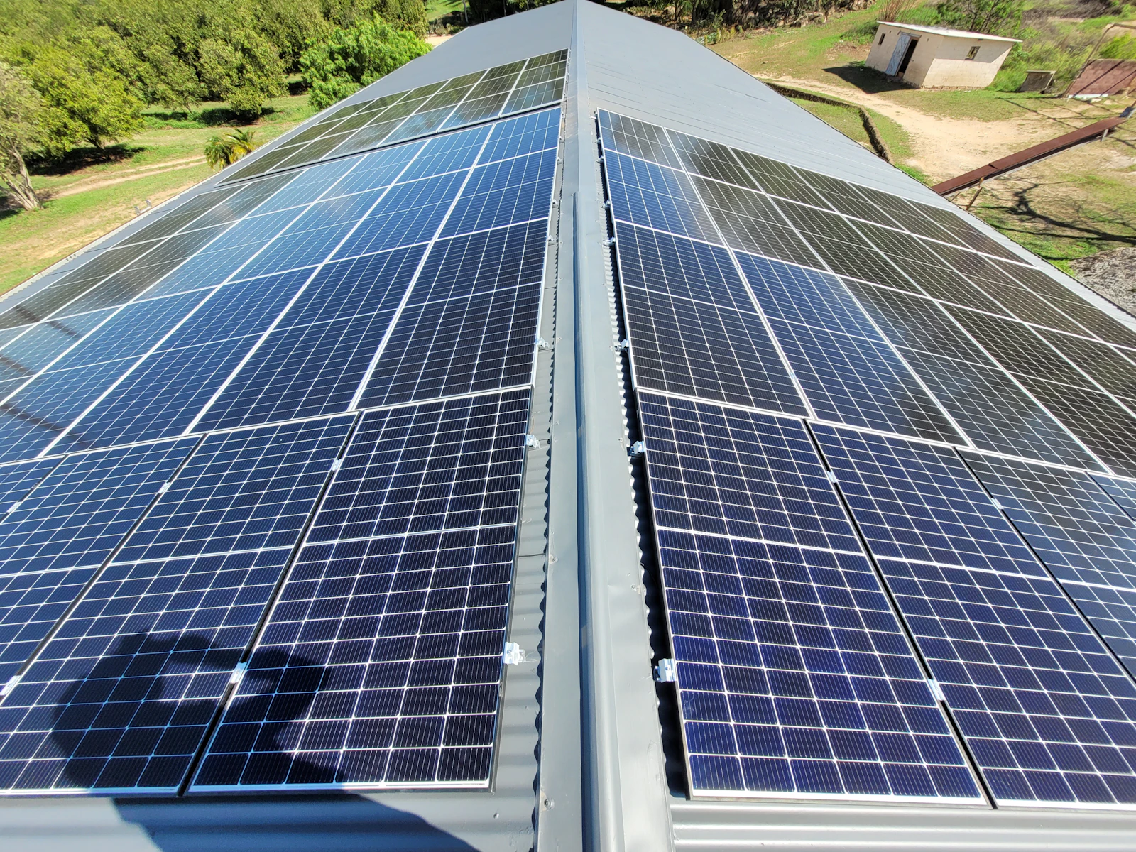 Small commercial solar array