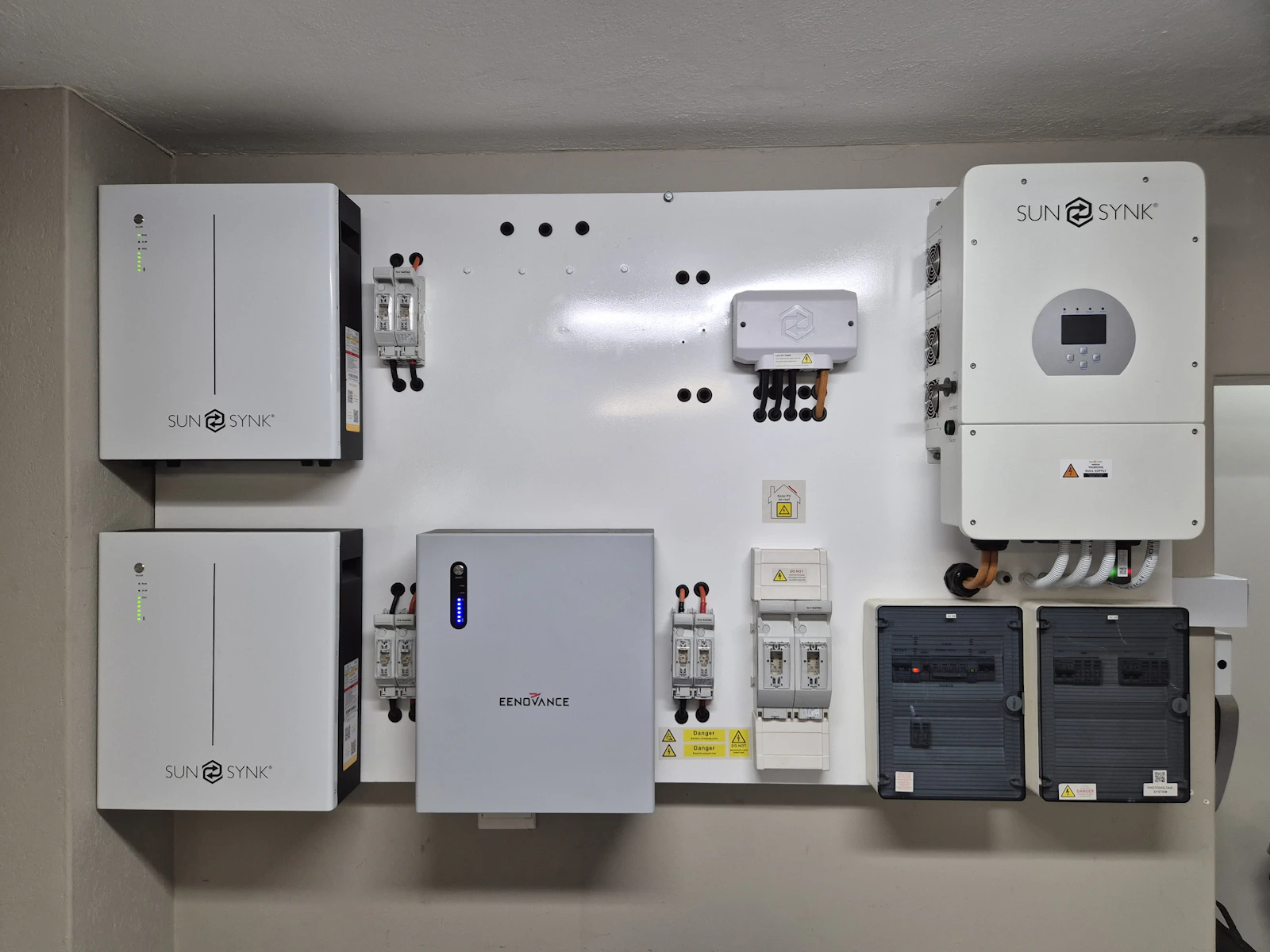 Inverter & wiring - residential solar equipment